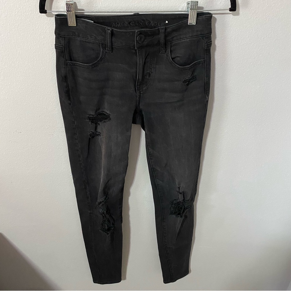 Black ripped jeans American Eagle